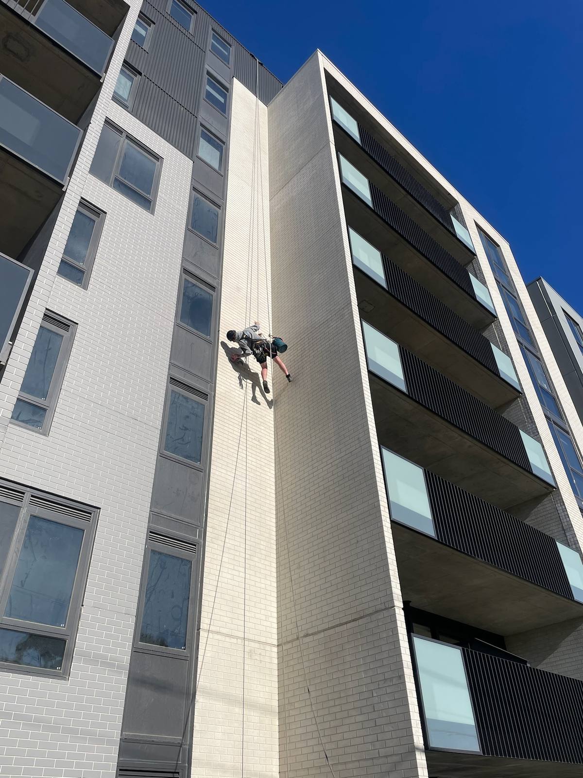 Hayes Heights technician at height